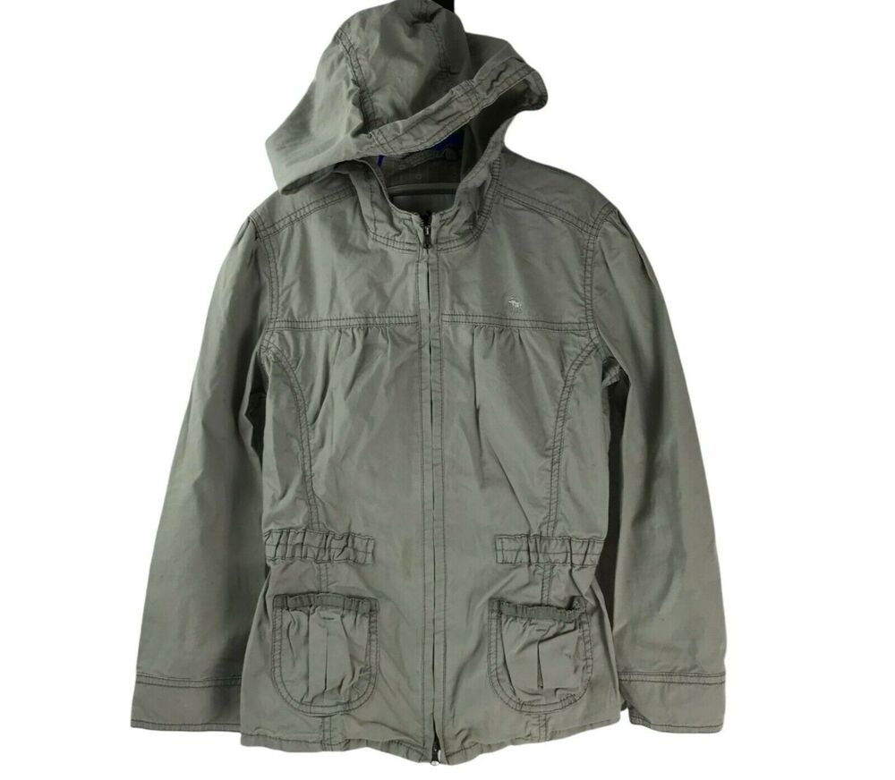 Abercrombie Adirondack Heritage Coat Girls Sz M Beige